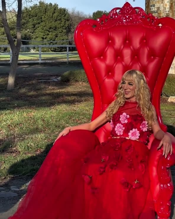 A gown shoot staged outdoors, photographed on location